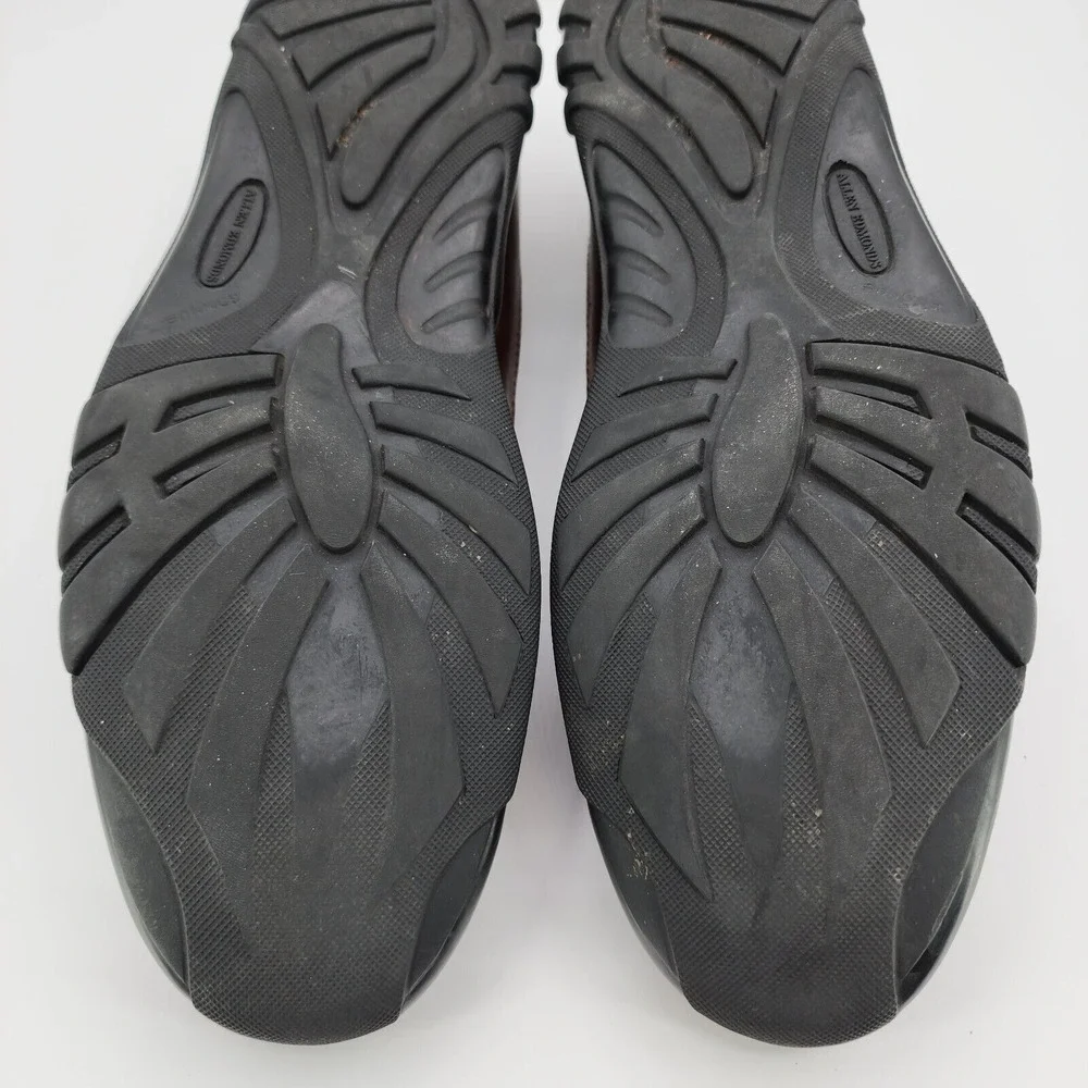 Allen Edmonds Boulder‎ Driving Shoes Mens 9.5 D Brown Leather Stitched Moccasin